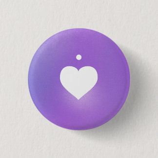 Heart Music Notation Love Language: Staccato 3 Cm Round Badge