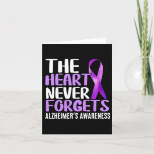 Heart Never Forgets Alzheimerheimer´s Awareness Card