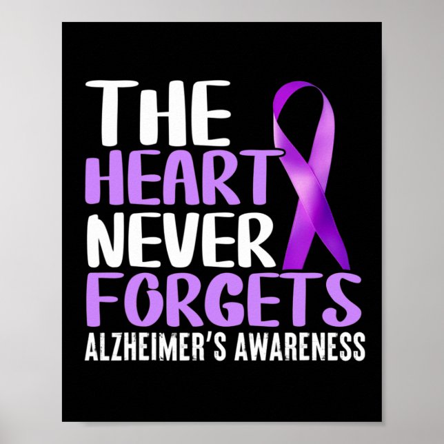 Heart Never Forgets Alzheimerheimer´s Awareness  Poster (Front)