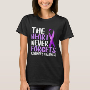 Heart Never Forgets Alzheimerheimer´s Awareness  T-Shirt