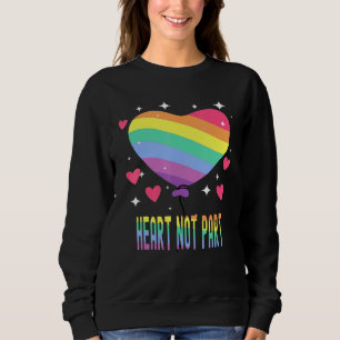 Heart Not Part Pansexual Flag Heart Pan Pride Desi Sweatshirt