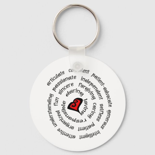 heart nurse copy key ring (Front)