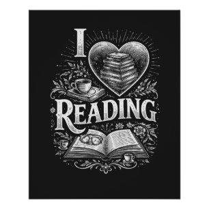 Heart of a Book Lover Poster