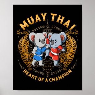 Heart Of A Champion - Kickboxing And Muay Thai Koa Poster
