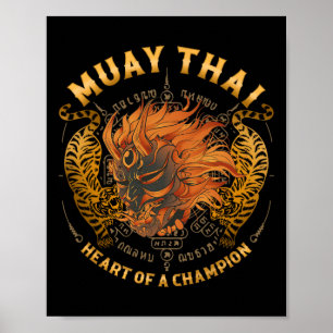 Heart Of A Champion - Kickboxing And Muay Thai Oni Poster