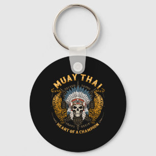 Heart Of A Champion - Kickboxing And Muay Thai Ske Key Ring