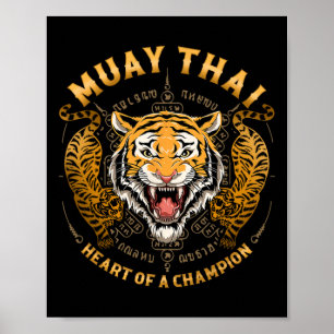 Heart Of A Champion - Kickboxing And Muay Thai Tig Poster