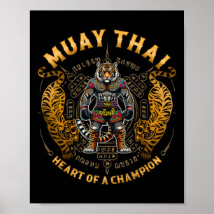 Heart Of A Champion - Kickboxing And Muay Thai Tig Poster