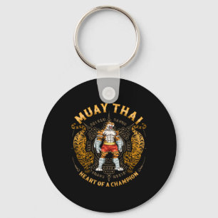 Heart Of A Champion - Kickboxing And Muay Thai Tra Key Ring