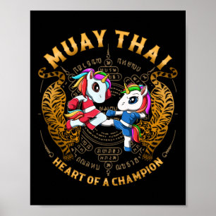 Heart Of A Champion - Kickboxing And Muay Thai Uni Poster