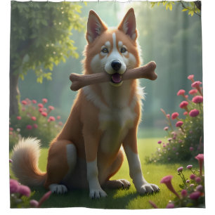 Heart of a Hound Shower Curtain