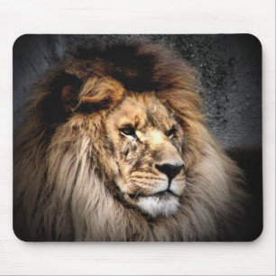 heart of a lion mouse pad