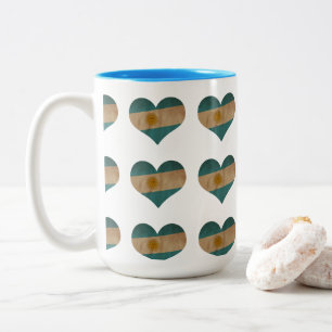 Heart of Argentina Two-Tone Coffee Mug