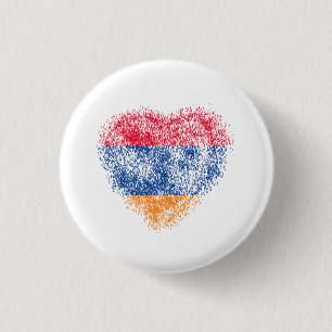 Heart of Armenia 3 Cm Round Badge
