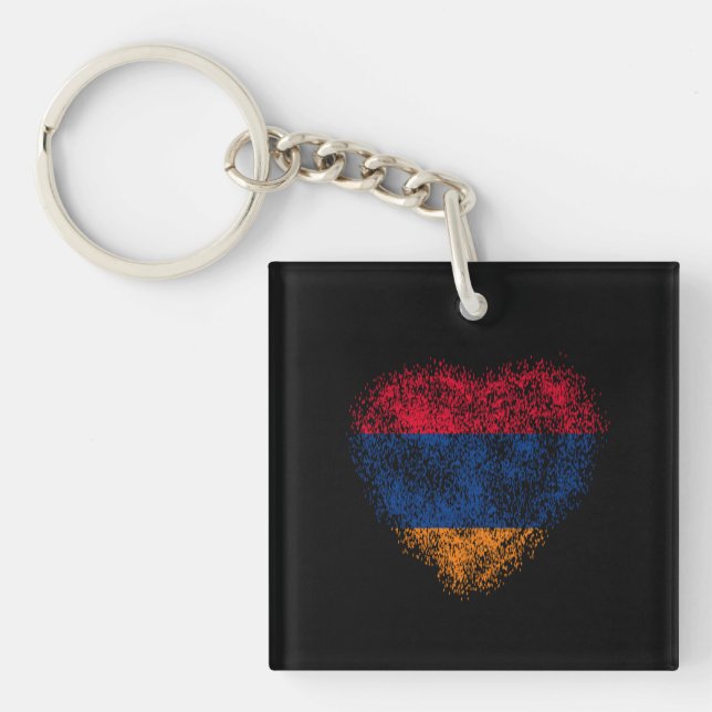 Heart of Armenia Key Ring (Front)