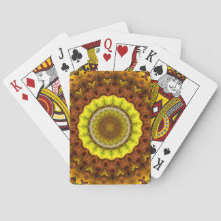 Heart of Autumn Mandala  Playing Cards