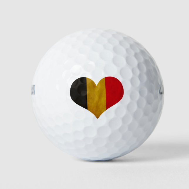 Heart of Belgium Golf Balls (Front)