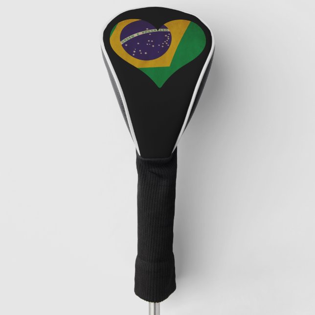 Heart of Brazil Golf Head Cover (Front)