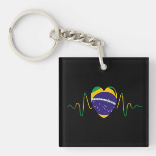 Heart of Brazil Key Ring