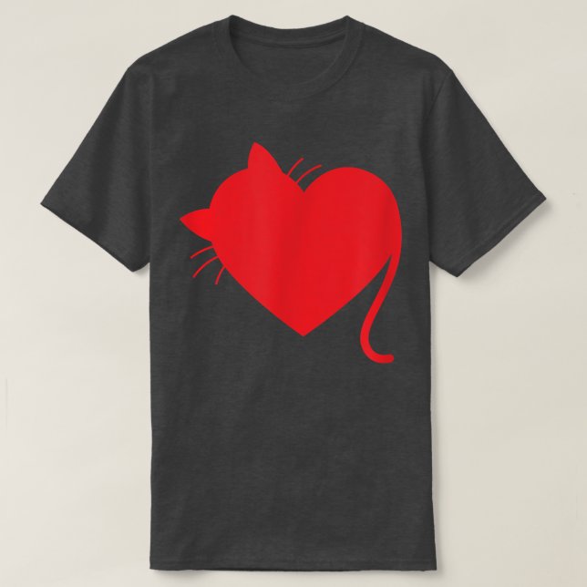 Heart of Cat  T-Shirt (Design Front)
