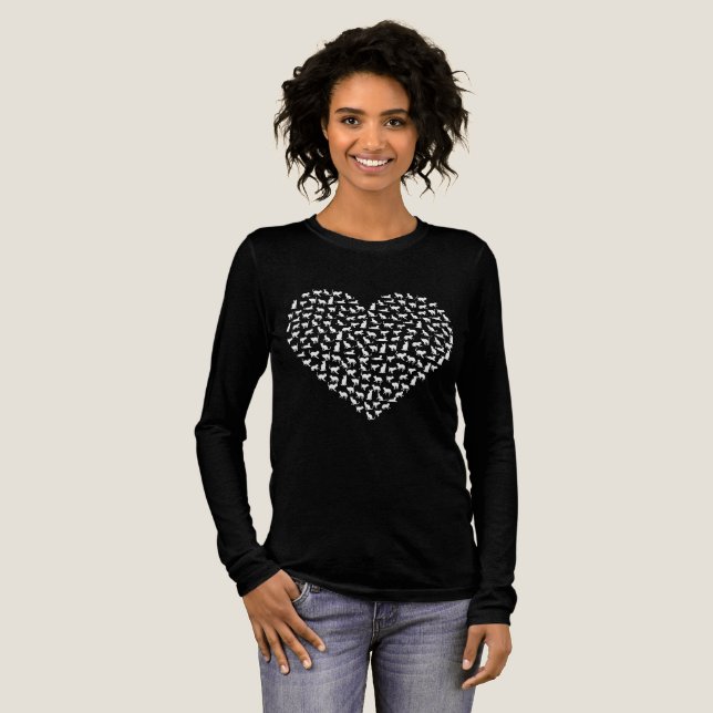 heart of cats tee shirt (Full Front)