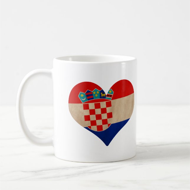 Heart of Croatia Coffee Mug (Left)
