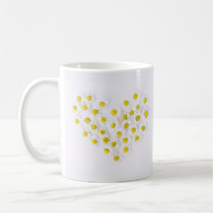 Heart of Daisies Floral Mug