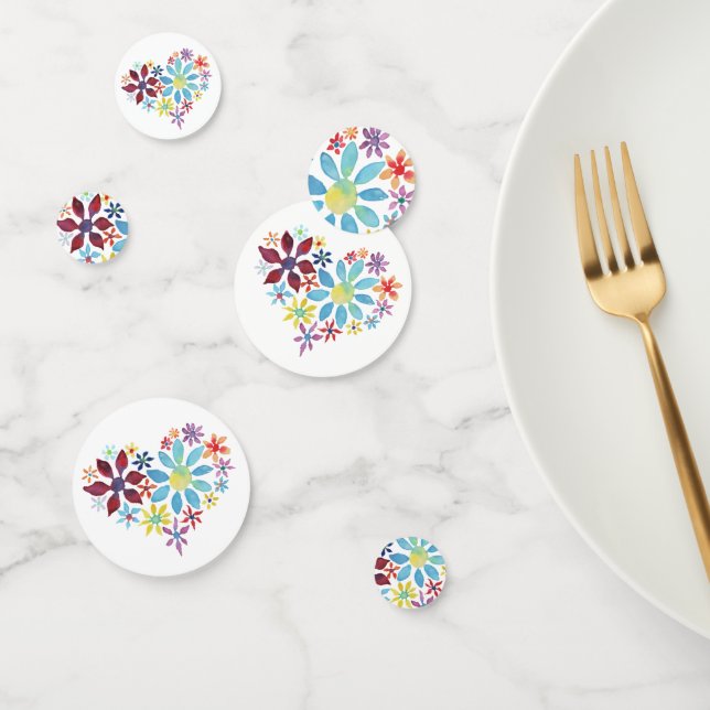 Heart of Flowers Confetti (Group)