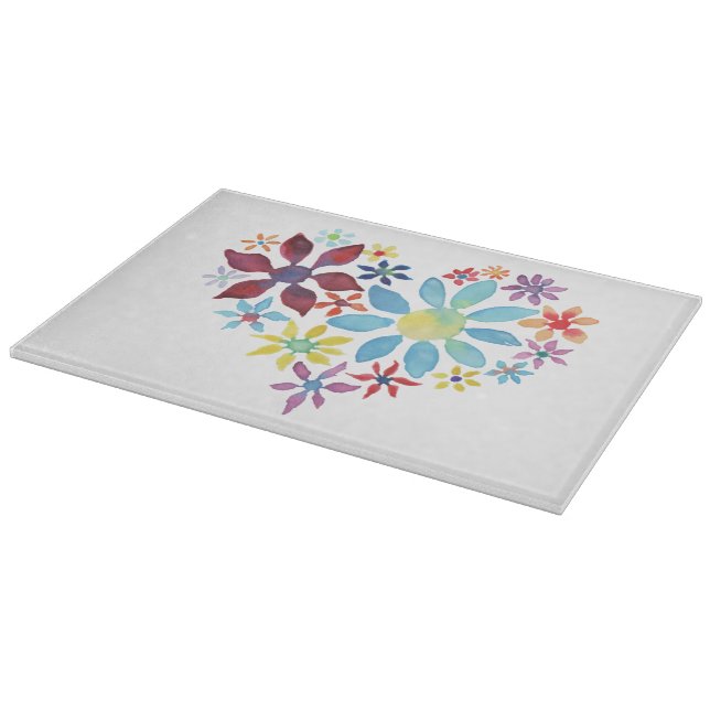 Heart of Flowers Cutting Board (Corner)