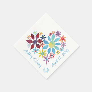 Heart of Flowers Napkin