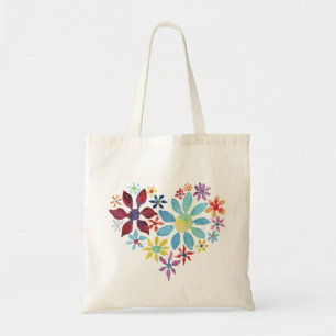 Heart of Flowers Tote Bag
