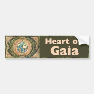 Heart of Gaia - Celtic Tree of Life Bumper Sticker