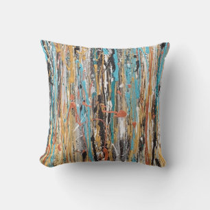 Heart of Gold 16 x 16 Outdoor Throw Pillow