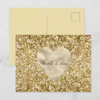 Heart of Gold Glitter Personalised