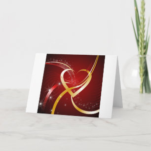 Heart Of Gold Hearts Love Destiny's Card