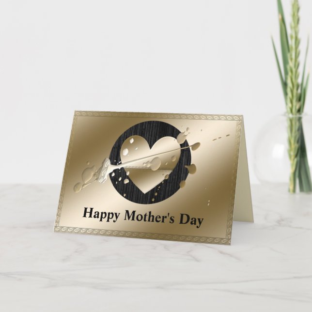 Heart of Gold Mother's Day Card (Front)