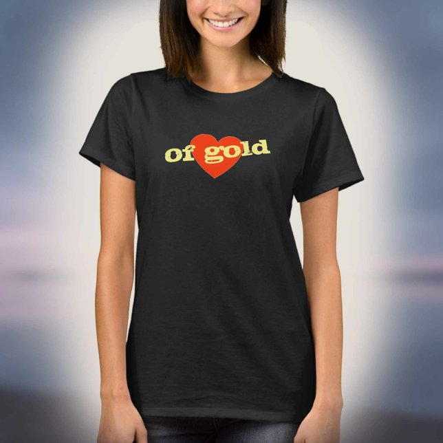 Heart of Gold! Red Heart Design. T-Shirt (Creator Uploaded)