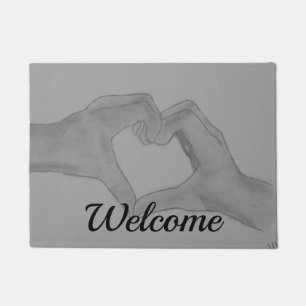 Heart Of Hands Welcome Doormat