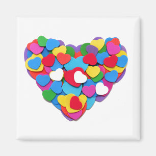 Heart of Hearts Magnet – Romantic Multi-Heart 