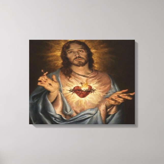 heart of jesus canvas print (Front)