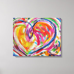 Heart of Joy Painting Canvas Art Print