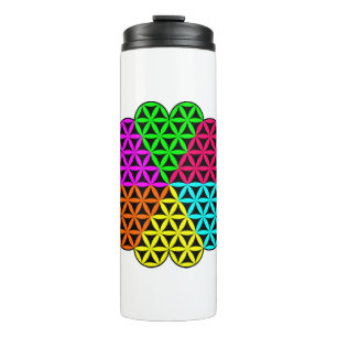 Heart of Life X 6 -Flower of Heart - Vector Thermal Tumbler