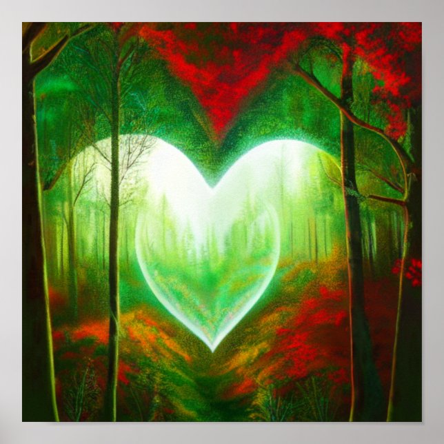 Heart of Light in a Forest Poster (Front)