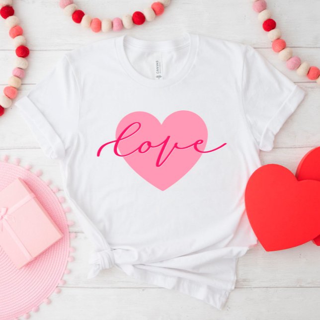 Heart of Love Cute Script Valentine’s Day Shirt (Creator Uploaded)