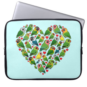 Heart of Lovebirds Laptop Sleeve
