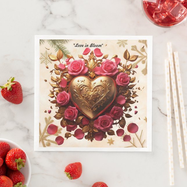 "Heart of Luxury" Napkin (Insitu)