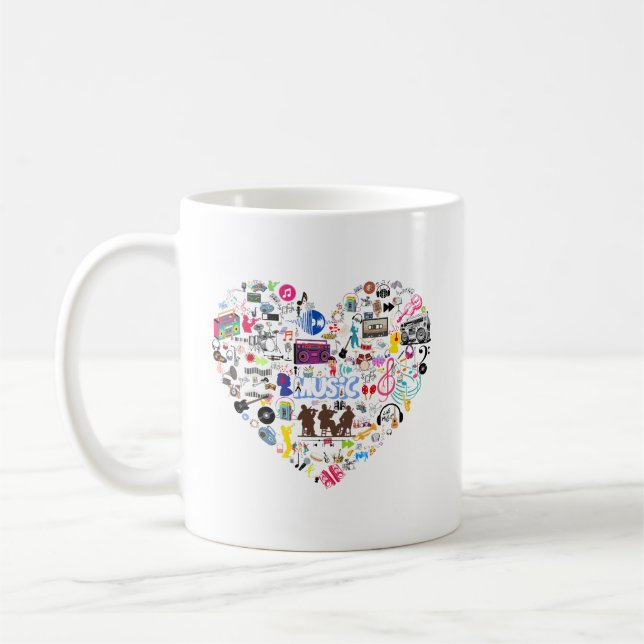 Heart of Music Coffee Mug (Left)