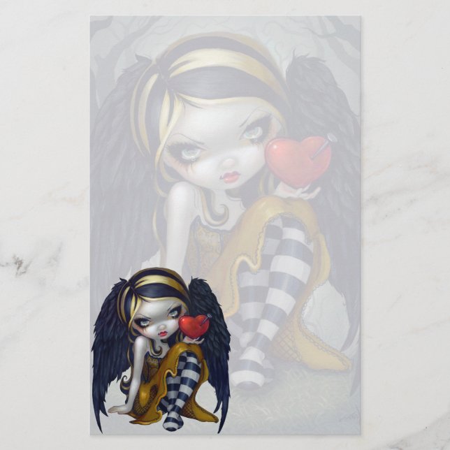 "Heart of Nails" Stationery (Front)