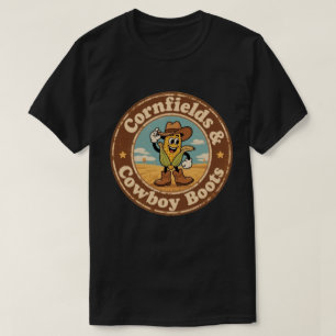 Heart of Nebraska_ Cornfield Charm Vintage Style T-Shirt