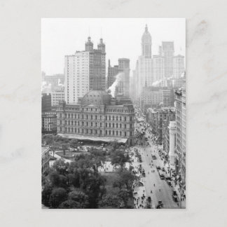 Heart of New York City: 1908 Postcard